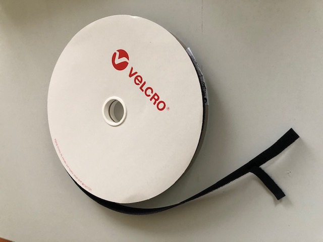 Velcro suchý zip šicí FRT- samozhášivý, háčky, černý