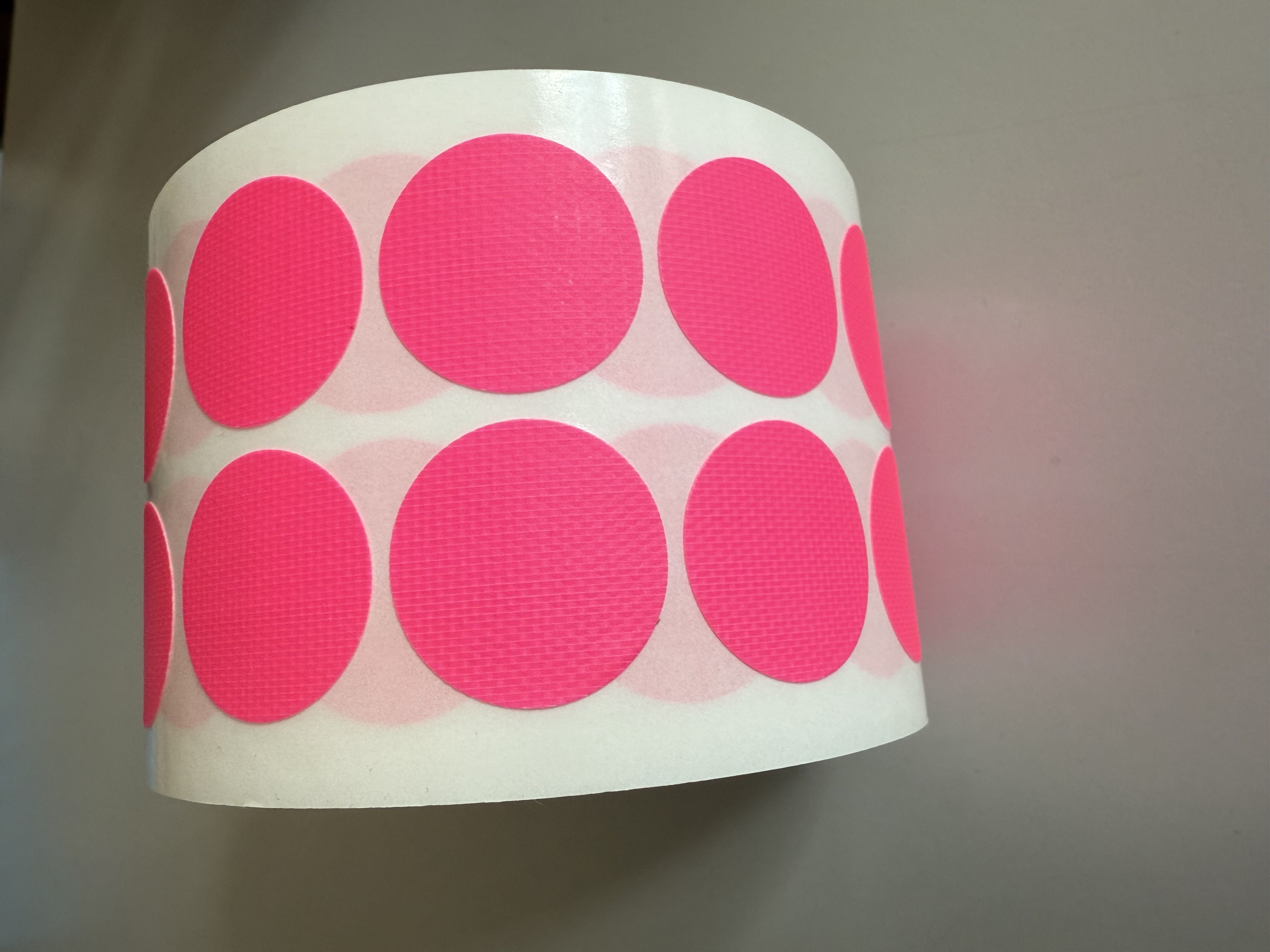Signální neonová fixační kolečka - 30 mm popisovatelná